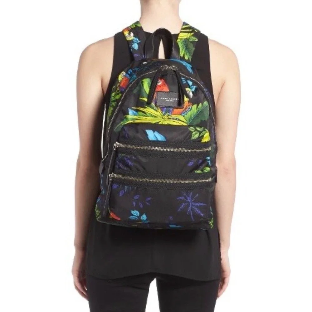 Marc Jacobs Tropical Parrot Print Nylon Backpack‎ NOT AVAILABLE